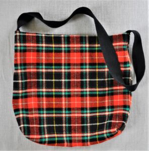 RED wool 38" long handle