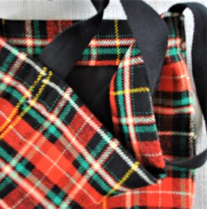 RED wool 38" long handle