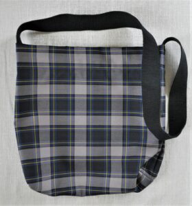 Blue/Blk woolblend 41" long handle